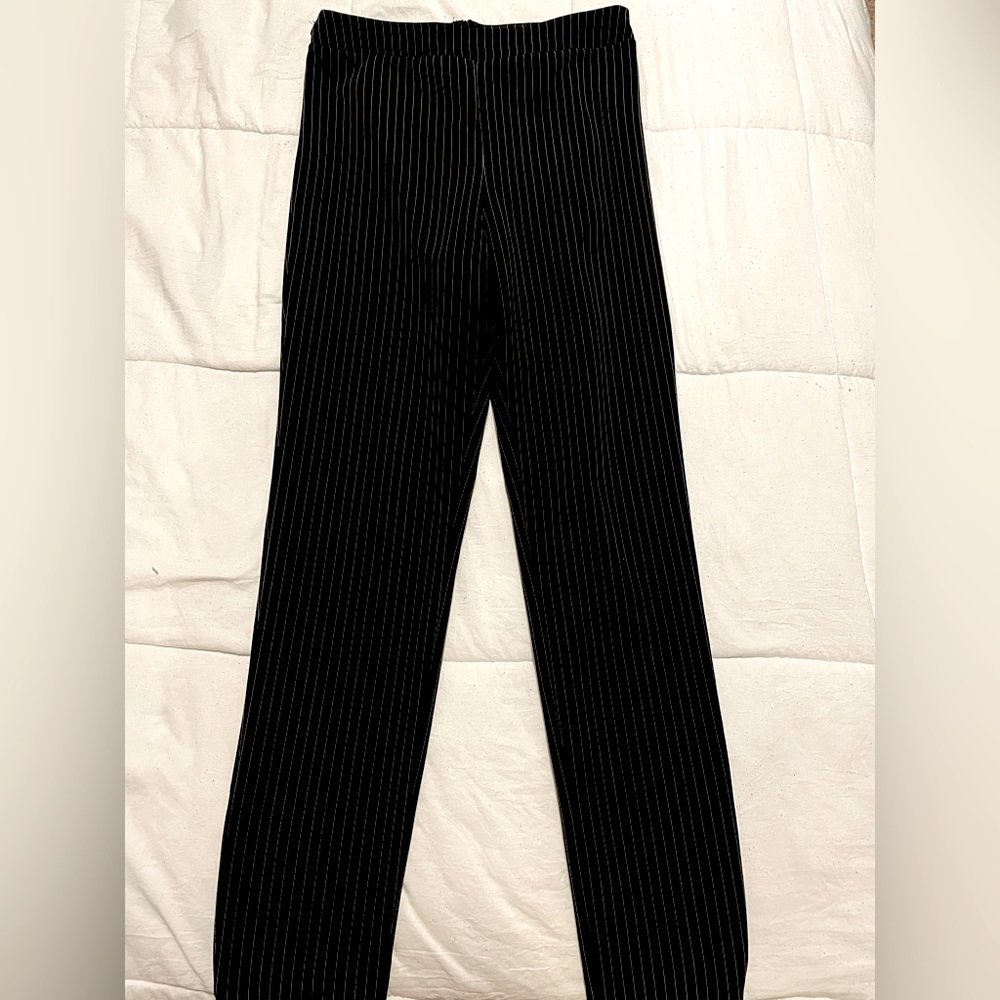 Striped black and white dress pants 🖤✨